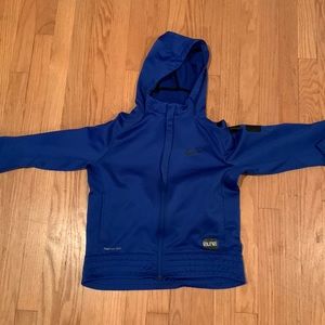 Blue and black Nike elite zip up sweatshirt. Decent condition